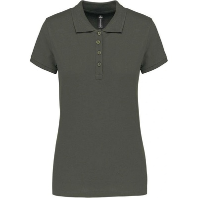 Kariban K255 Dámske piqué polo hnedá Dark Khaki