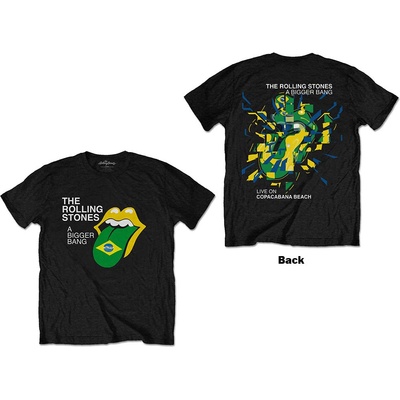 The Rolling Stones tričko Bigger Bang Brazil '80 čierne