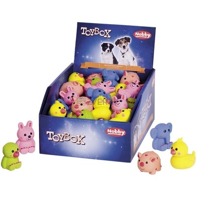 Nobby Dog Pískajúca Latex mix zvierat 5,5 6,5 cm