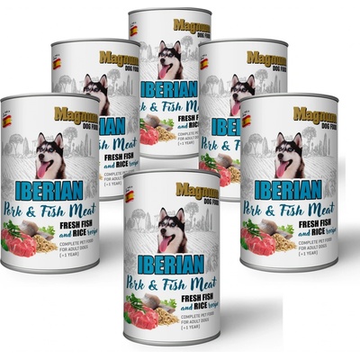Magnum Adult Iberian Pork & Fish Meat 6 x 400 g