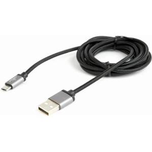 Gembird USB-A 2.0 - USB-B 2.0 micro M/M кабел за данни 1, 8 м сребърен CCB-mUSB2B-AMBM-6 (CCB-mUSB2B-AMBM-6)