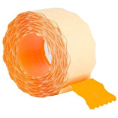 Етикети за маркиращи клещи 26x16 mm 1000 етик. /ролка Оранжев (520202-55)