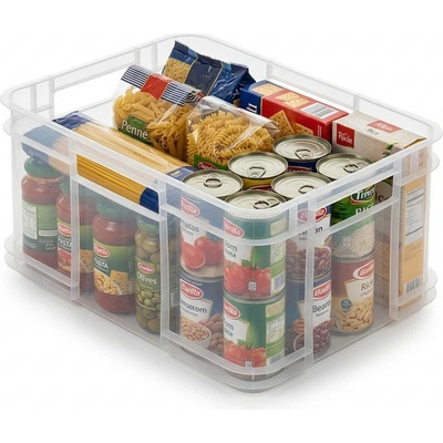 Keeeper Úložný box pro domácnost i dílnu, BRUNO M, 16 l 35 x 27 x 21 cm, kouřový