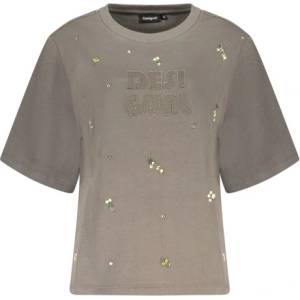 DESIGUAL Дамски суитшърт с цип desigual, Размер l, Цвят Сиво (26swtk09_gr2064)