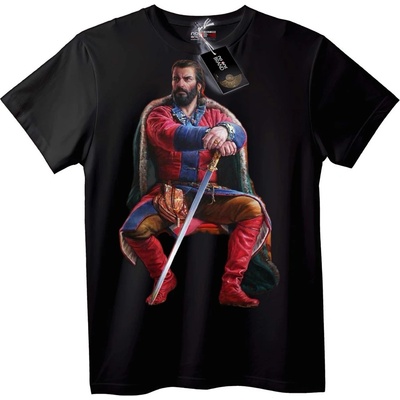 NOONEBRAND Тениска Исторически воин - 7XL, Black