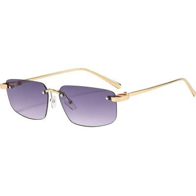 Techsuit Слънчеви очила Techsuit Premium Sunglasses (S098) - унисекс, правоъгълни, без рамка - Аметист