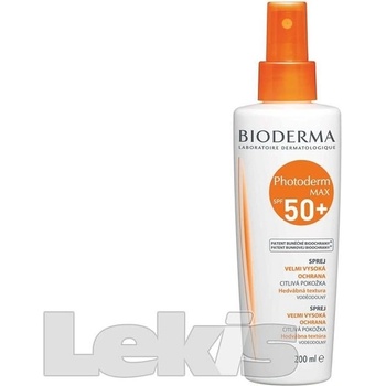 Bioderma Photoderm Max spray na opalování bez parfemace SPF50+ 200 ml