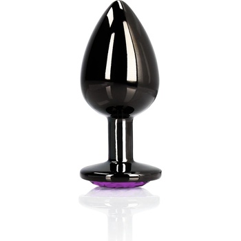 ostatní Анален тап на сърдцева форма - Малък - Gunmetal/Amethyst Purple