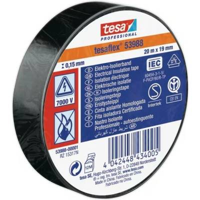 TesaFlex Elektroizolačná páska 19 mm x 20 m čierna