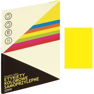  Етикети Grand жълт неон 210x297 mm А4 25 л (1110254-59-150-1065)