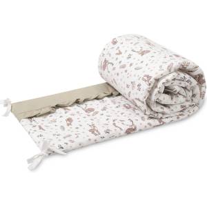  Обиколник за бебешко легло Forest Beige 180х30 Sensillo