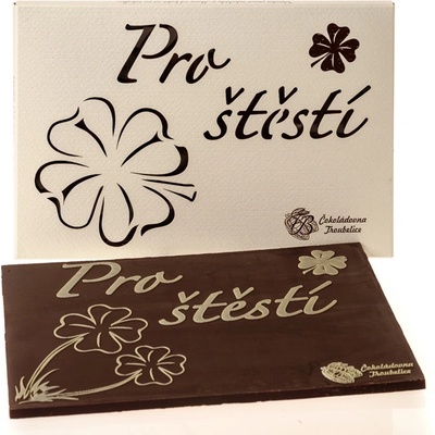 Čokoládovna Troubelice Velká "Pro štěstí" hořká 75% 120 g