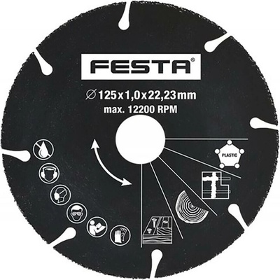 kotouč řez.univerzál.125x1,0x22,2mm karbidový FESTA