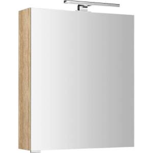 SAPHO Mirró - Огледален шкаф с LED осветление 60x70x16 см, П/Л, дъб „Алабама MC060-0022 (MC060-0022)