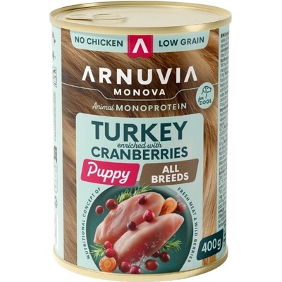 Arnuvia Dog Puppy Turkey & Cranberries 400 g