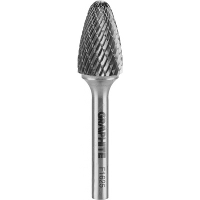 Graphite Karbidová rotační fréza HM, typ F (ogival zaoblená), 16 x 25 mm, stopka 6 x 45 mm