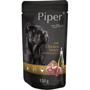 Dolina Noteci Капсула Piper Adult с пилешки сърца и кафяв ориз 150 г