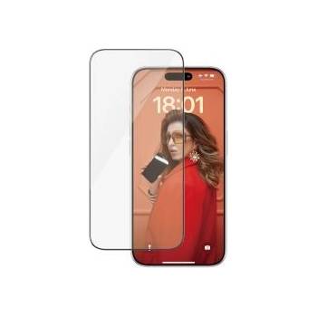 Image 1 of Panzer Screen Protector for iPhone 15 Pro Black Frame