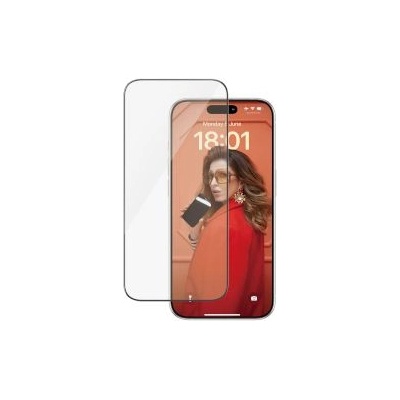 Panzer Screen Protector for iPhone 15 Pro Black Frame