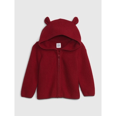 Gap Baby svetr s kapucí CashSoft Červená