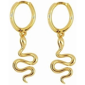 DELIS Сребърни обеци 925, jw938, змийска шарка, златно покритие (jw938)