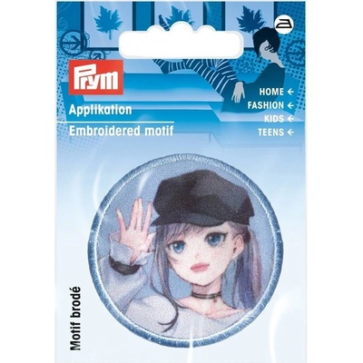 PRYM Nášivka anime dievča s čiapkou, nažehľovacia