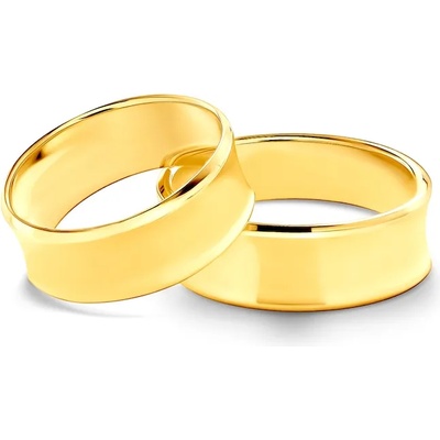 SAVICKI Сватбени халки: злато, вдлъбнати. 7 мм