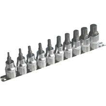 Zásuvné hlavice XZN (Spline) 1/2", M4 - M18, sada 10 kusov na lište - ASTA 954010-1
