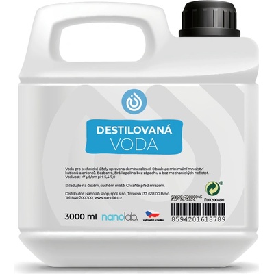 Nanolab Destilovaná voda 3 l – Zbozi.Blesk.cz