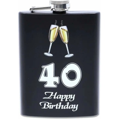 Ploskačka nerezová 40 Happy Birthday 240 ml