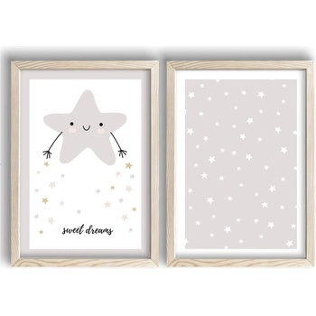 Wallity Детски картини в комплект от 2 броя 38x53 cm Sweet Dreams - Wallity (615LBY1221)