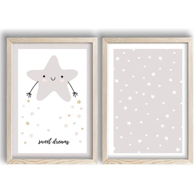 Wallity Детски картини в комплект от 2 броя 38x53 cm Sweet Dreams - Wallity (615LBY1221)