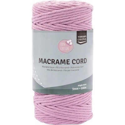 Vaessen Creative Macramé příze 3mmx100m růžová