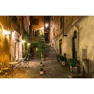DIMEX ART Флизелинов фототапет старият двор 375 x 250 см