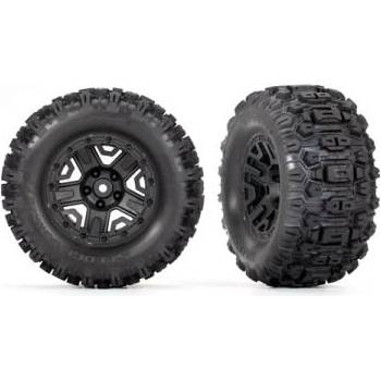 Traxxas колело 2.8", черен диск, гума Sledgehammer (задна) (2)