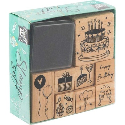 Craft ID Комплект печати за рожден ден, с включен тампон, 8 (6606200042)