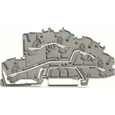 WAGO Svorka 2003-7646 instalační patrová 2,5 mm² s ovládacími otvory, push-in CAGE CLAMP®, 2,50 mm², šedá 2003-7646 – Hledejceny.cz