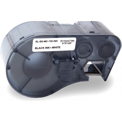 Brady MC-750-595-WT-BK / 143372, Labelmaker Tape, 19.05 mm x 7.62 m, černý tisk / bílý podklad, kompatibilní páska