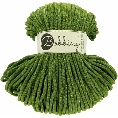 Bobbiny Shiny Moss Green 5mm 100m