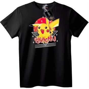 NOONEBRAND Тениска Pikachu ретро - XS, White