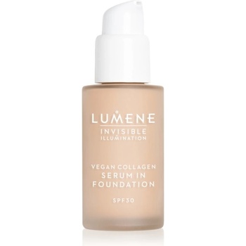 Lumene Invisible Illumination Vegan Collagen Serum in Foundation lehký make-up s vyživujícím účinkem SPF30 1.5 30 ml