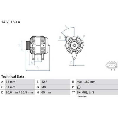 Generátor BOSCH 0 986 081 960
