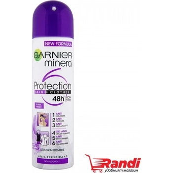 Garnier Дезодорант Protection skin+clotes Floral Fresh Garnier 150мл