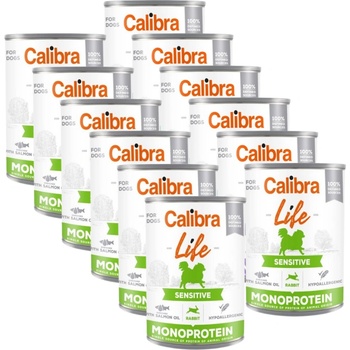 Calibra Dog Life Sensitive Заек 12x400
