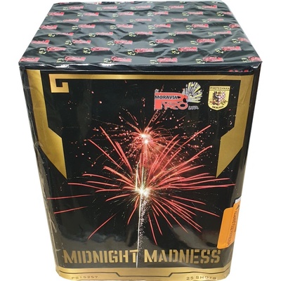 Midniht Madness kompaktní ohňostroj 25 výstřelů KALIBR 39 mm