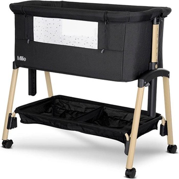 Lorelli МИНИ КОШАРА MILLIE С ПАДАЩА ПРЕГРАДА BLACK /wooden (3800166122465)