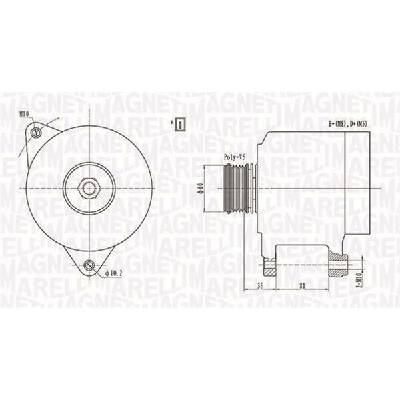 Alternátor MAGNETI MARELLI 063731139010