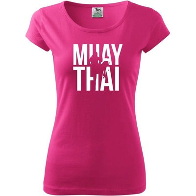 Nápis Muay Thai Pure dámske tričko Purpurová