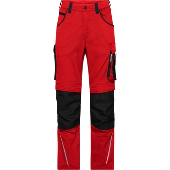 James & Nicholson Kalhoty JN 1832 Modern Style Strong do pasu COT 02132M876m6 Červená/černá