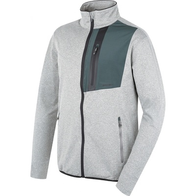 Husky pánska mikina na zips Ane M grey green